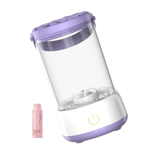 Limpiador de brochas de maquillaje silencioso que ofrece una limpieza rápida, lavado en seco y uso transportable, limpiador de cepillo recargable