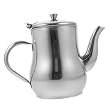 Hemobllo Dispensador de Vinagre y Aceite de Acero Inoxidable con Tapa Multifunción para Cocina Dosificador Reutilizable para Salsa de Soja y Condimentos Diseño Antigoteo y Fácil Limpieza