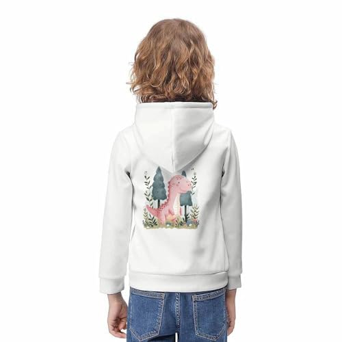 Pull dinosaure à capuche vêtement léger mi-saison ado - 4