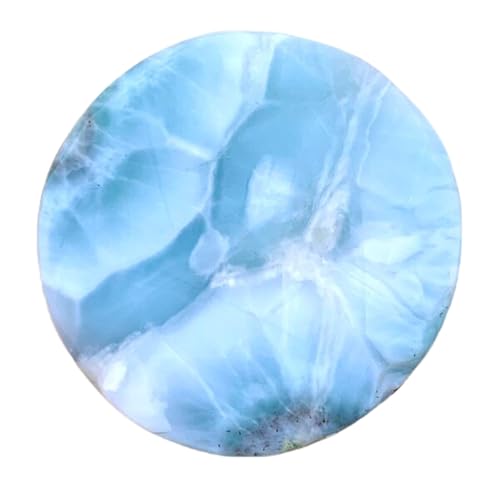 Larimar naturel rond 41mm cabochon en vrac pour création de bijoux DIY