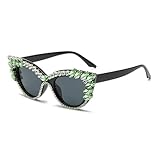 (?? Elegante diseño de ojo de gato) Montura de ojo de gato en forma de gota para hombres y mujeres con lentes UV400, que agrega elegancia y encanto a trajes de fiesta, viajes o casuales.