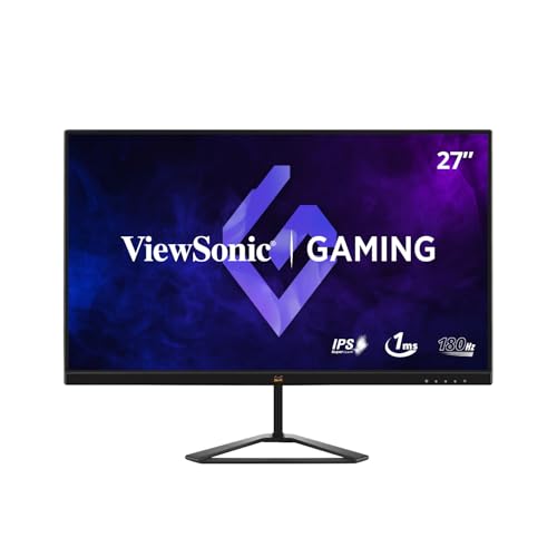 ViewSonic Gaming VX2779-HD-PRO 68.58 Cm (27") FHD Superclear IPS Panel Monitor | 1Ms| 180Hz | HDR10 | Free Sync| sRGB 104% | Eye Care |HDMI| DP Port | Wide View Angle