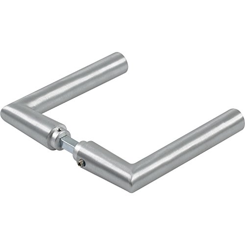 Dorma Glas - Drückerpaar 10328 L-Form 8 mm silber eloxiert Türbeschlag Zubehör dormakaba
