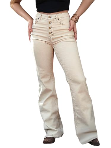 Flamingals Women's Mid Waist Split Hem Pants