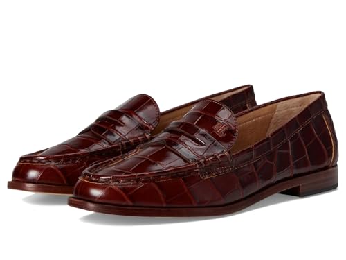 Image of Lauren Ralph Lauren Wynnie Crocodile-Embossed Leather Loafer