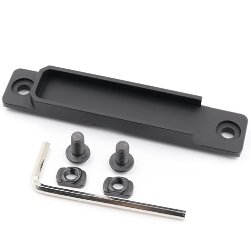 Mlok Pressure Switch Mount Plate Aluminum for ST07 Scout M300 M600 and DBAL-A2 Tape Switch Mounting (Black)