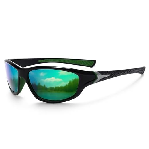 Óculos de sol esportivos polarizados para homens, pesca verde e caminhada, proteção UV400, óculos de sol masculinos para ciclismo, passeios de barco, esportes ao ar livre, dirigir