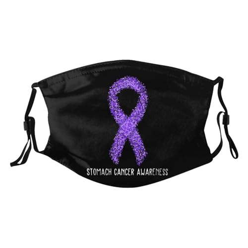 Stomach Cancer Awareness Adult Dust Mask Adjustable Dust Face with 2 Filter5