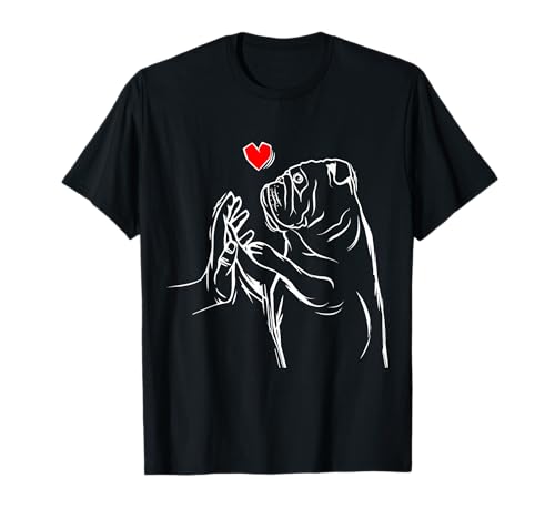 English Bulldog Love Bully Female Gift Idea T-Shirt