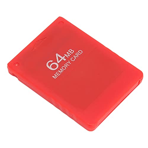Image of Game Memory Card, 64MB High Speed Game Memory Card Supports All Games and FMCB1.966 for (red)
