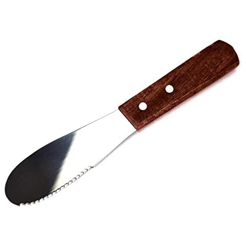 Butter Knife, Professional Multi-Function Butter Spreader, Stainless Steel Butter Spatula Breakfast Tool with Serrated Edges for Kitchen Cheese Cu-tting Vegetables Fruit Cover