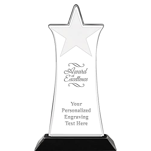 Crown Awards 8.75" Excellence Meteorite Acrylic, Personalize with Your Engraving Prime