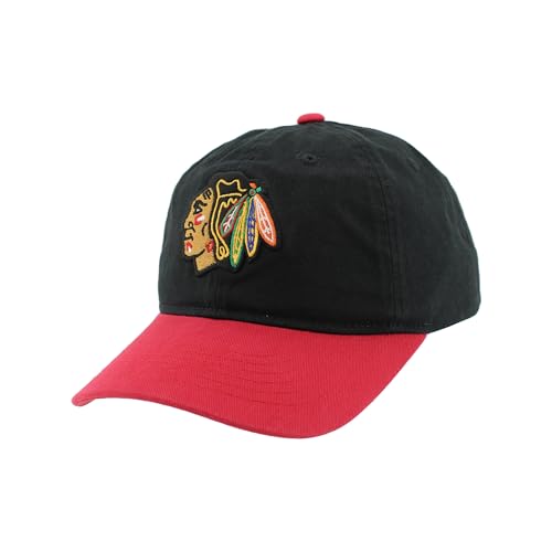 Chicago Blackhawks NHL Officially Licensed Adjustable Hat Scholarship Icon Two Color