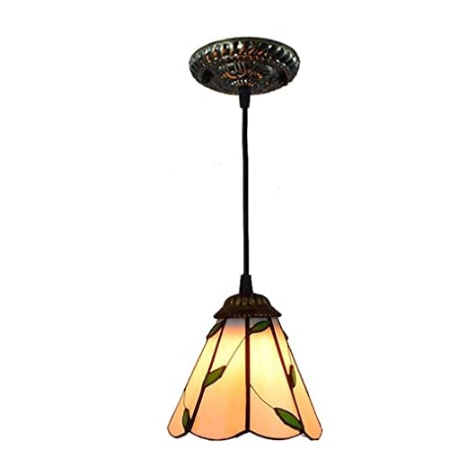 Hängande lampa, Tiffany Style Takglas Hängande lampa i tak, används i korridorer, barer, kaféer, entréer, gångar ljuskrona XXSHN