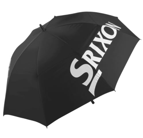 Srixon Umbrella Double Canopy 62", Paraguas de Golf, Negro