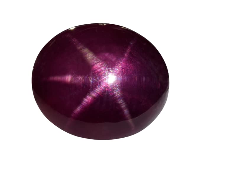 Star Ruby Stone Original Star Ruby Stone Manik Gemstone Star Ruby Stone Original Certified 6.25 Carat 6.80 Ratti स्टार रूबी स्टोन Star Rubi For Red Ruby Stone Ring Star Ruby Stone By Certified Gems