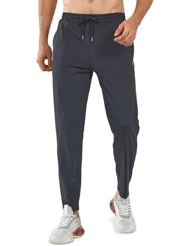 Image of NORTHYARD Men's Joggers Athletic Workout Track Pants Running Gym Training Sweatpants with Zipper Pockets Open Hem