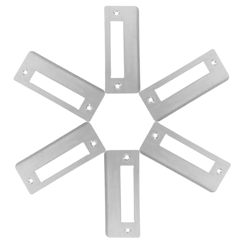 Obuyke 6個 ドア ガイド ドア バックプレート 交換用 ドア ストライク プレ