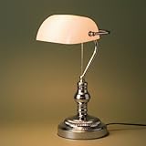 ABAT-JOUR ORIENTABLE ET RÉGLABLE : Contrairement aux lampes fixes, notre lampe banquier dispose d'un abat-jour en verre pivotant qui vous permet de diriger le flux lumineux vers le haut ou vers le bas. C'est la solution parfaite pour éviter l'éblouissement lors du travail sur ordinateur ou pour une lecture précise.
