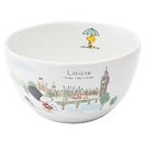 「 PEANUTS スヌーピー 」 世界旅行 ロンドン 小鉢 サラダボウル 皿 直径約13×高さ約7cm 電子レンジ 食洗機対応 日本製 886355