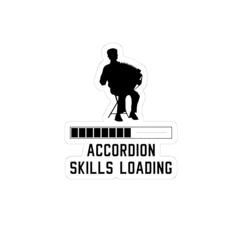 Accordion Progress Sticker - 'Buffering' Vinyl Decal for Music Students, Practice Room Walls, Slow Learners