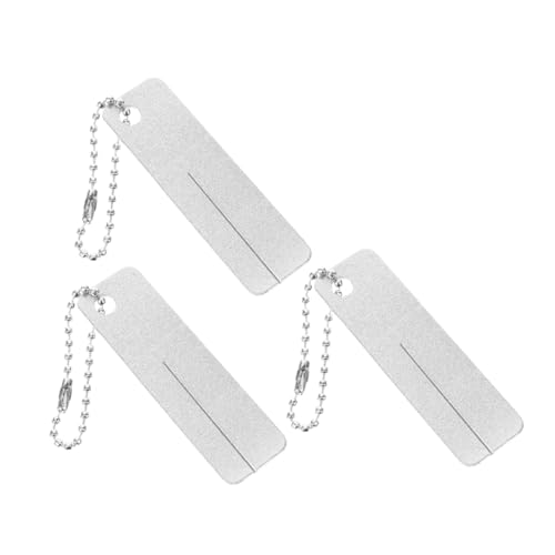 BESPORTBLE 3pcs Portable Fishing Hook Sharpener Tools Compact Keychain Hook Sharpeners for Easy Outdoor Use Versatile Fishing Accessories for All Anglers