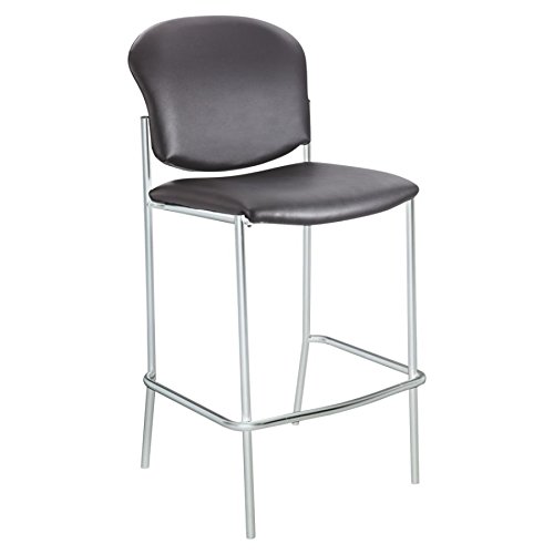 Safco Products Diaz Bistro Chair, Black Vinyl