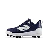 New Balance Fresh Foam 3000 V7 Rubber Molded Baseball Shoe, Team Navy/White, 6.5 US Unisex Big Kid