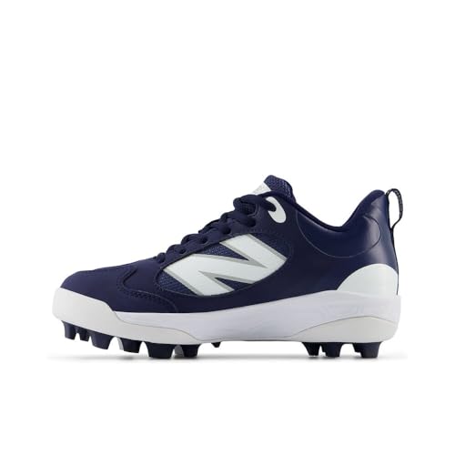 New Balance Fresh Foam 3000 V7 Rubber Molded Baseball Shoe, Team Navy/White, 6.5 US Unisex Big Kid