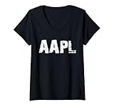 Womens AAPL V-Neck T-Shirt