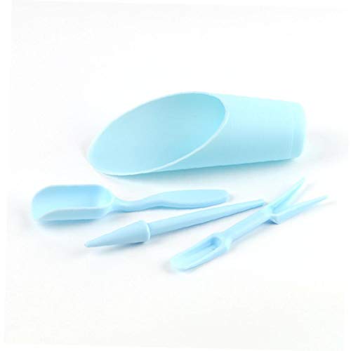 4pcs/Set Succulent Tools Mini Garden Hand Tools Set Miniature Planting Gardening Tools Indoor Garden Plant Care Tools(Blue)