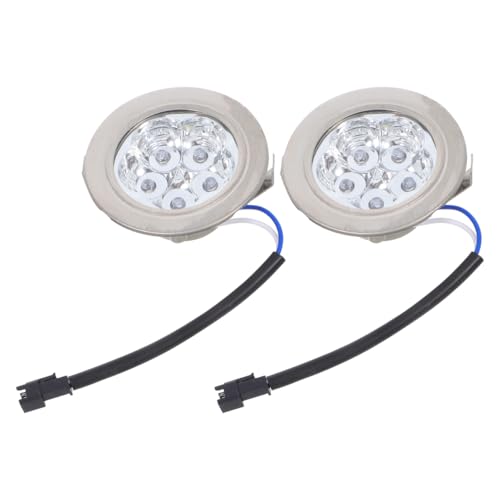 DIYEAH 2 Stück Dunstabzugshaubenlicht Glühbirne der Dunstabzugshaube Austausch der LED-Leuchte der Dunstabzugshaube Glühbirnen für Dunstabzugshauben Motorhaube Lichtleiste Abs Silver Küche Led