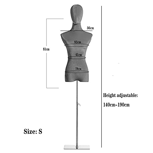Maniquí de costura para ajustar ropa de mujer con base estable 4