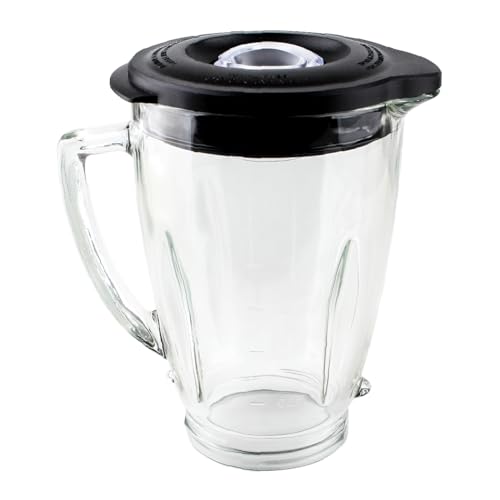 Image of LMEI Replacement Parts 6-Cup Glass Jar with lid, Compatible with Oster Pro 1200 Blender