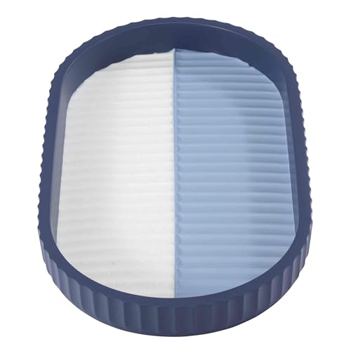 IZOD - Vanity Tray, Resin Countertop Accessories, Dorm Room Essentials, Striped Home Decor (Clubhouse Collection, Blue) by IZOD - Image 4