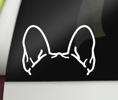 Frenchie Ears Decal | French Bulldog Car Sticker | Bumper Window ...