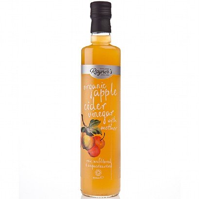 Rayners Organic Raw Apple Cider Vinegar With Mother - 500ml (2 Pack Bundle)