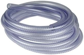 2 ID x 2-3/8 OD Clear Rollerflex 4000 Series Food Grade PVC Plastic Suction and Delivery Hose (10 Ft)
