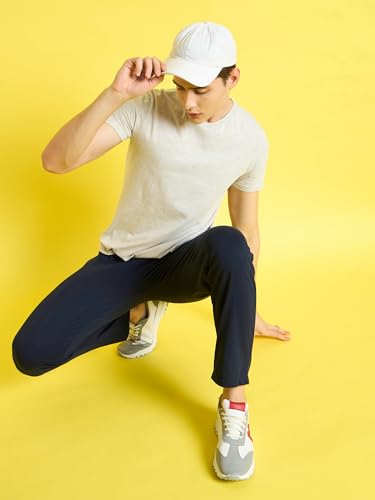 Image of bearbrother Men's Regular Fit Solid Trackpants