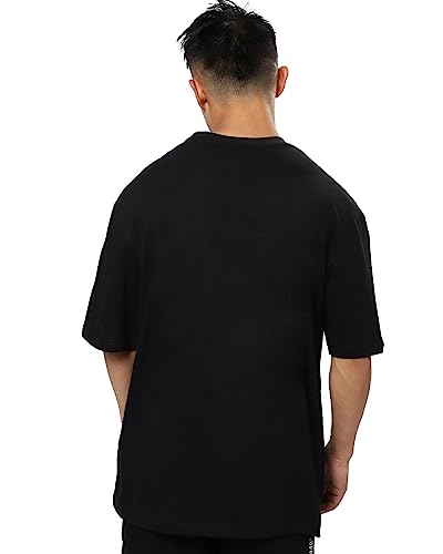 Image of Mens Oversized Printed Half Sleeve Branded Cotton T-Shirt for Mens || Back Printed t Shirts for Men || Oversized t Shirts for Men