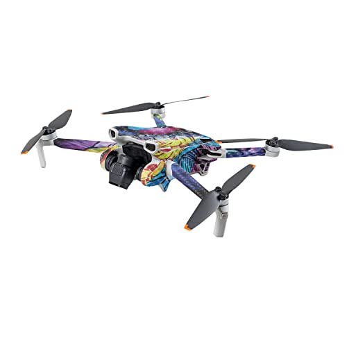 Image of MightySkins Carbon Fiber Skin Compatible with DJI Mini 3 - Midnight Mischief | Protective, Durable Textured Carbon Fiber Finish | Easy to Apply