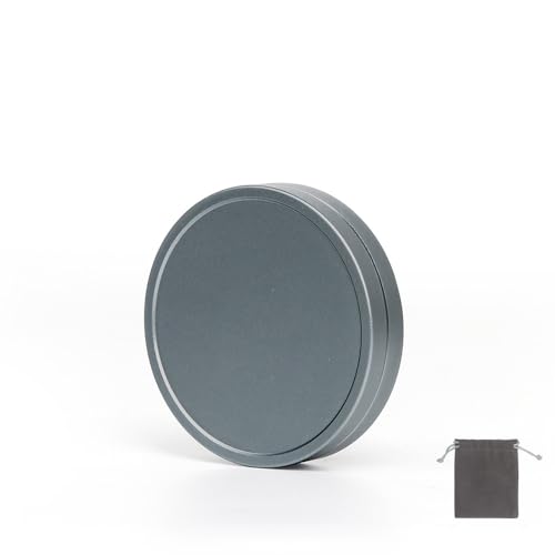Generic Camera Lens Cap for instax Mini evo Dustproof Aluminum Alloy Lens Cover Waterproof Lens Protective Cover Anti-Scratches Lens Cover Dust Cover Front Cap (Gray)