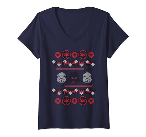 Star Wars Christmas Empire Knit V-Neck T-Shirt