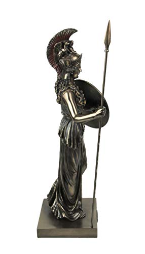 Estatua de la Diosa Atenea en Resina Bronce 21 in miniatura 4