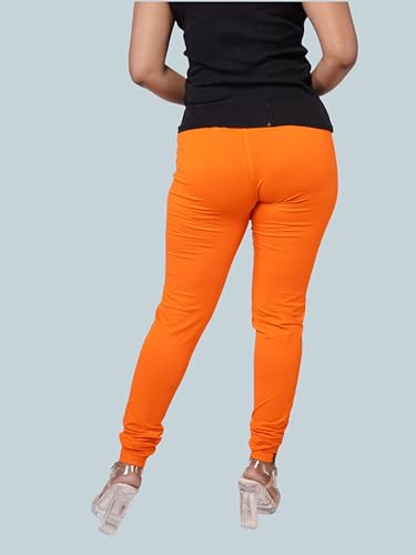 Image of Le-Soft Ladies Cotton Legging | Buttery Soft Stretchy Fit | Churidar Length | Leggings for Women and Girls | Small - 3XL Plus