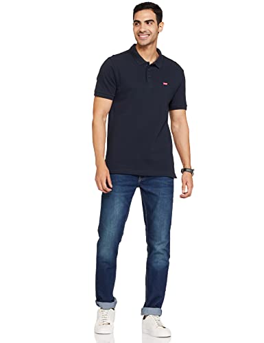 Image of Levi's Men's Regular Fit Solid Polo T-Shirt
