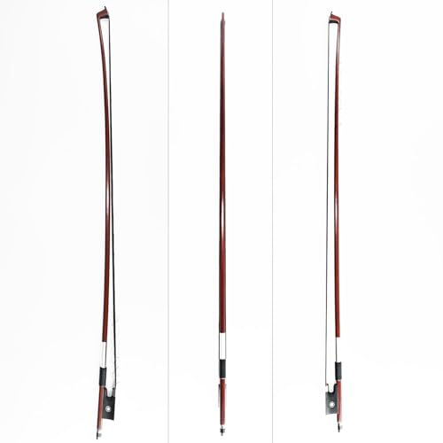 Image of Professional 1 /2 Half Size Violin Bow High Quality Brazilwood Stick Ebony Frog Natural Horsehair Clear Tone For Adults and Student VINGOBOW Hand Made
