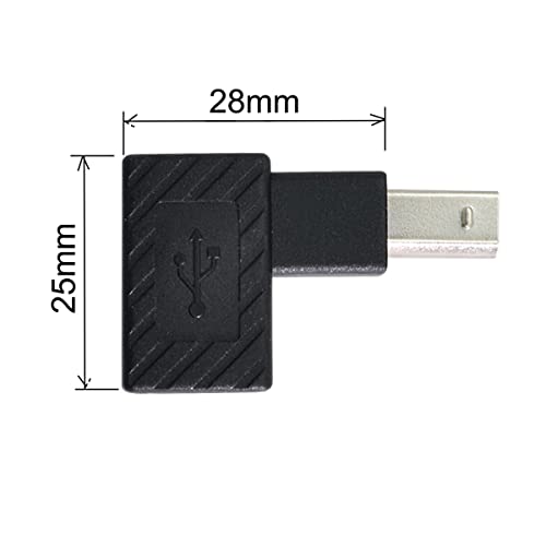Chenyang 4Pcs Usb 2.0 B Type Male To Female Extension Adapter Horizontal Vertical Angled 90 Degree For Disk Scanner #TOP6