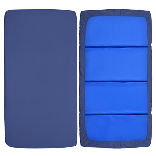 Coldwind NO Nap Mat Sheet 2 Pack, 24 Inch X 48 Inch X 4 Inch Fitted Elastic Corners Preschool Day Care Rest Nap Mat Cover, Soft & Breathable Baby Sheets For Regalo My Cot Portable Toddler Bed And Joovy Travel Cot thumb #5