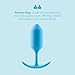 b-Vibe Snug Plug 3, Weighted Silicone Butt Plug, Intermediate Anal Plugs - Sex Toys for Adults, 180g (Teal)